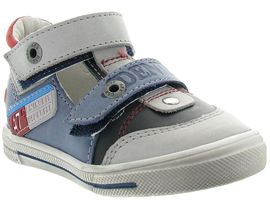 CTAS HI CANVAS HOMME PEPINO:Cuir/Bleu/