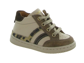 BABYBOTTE FLAMME<br>Cuir Beige 