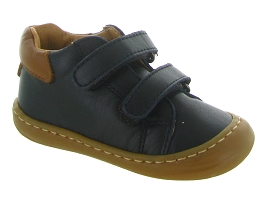 BABYBOTTE ARGO VELCRO<br>Cuir Bleu Marine 