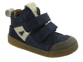 FRODDO ROSARIO HIGH TOP<br>Cuir laminé Bleu Marine