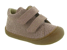 NATURINO COCOON VELCRO FILLE<br>Nubuck Rose 