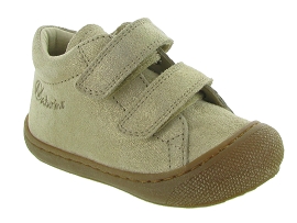 NATURINO COCOON VELCRO FILLE<br>Cuir laminé Beige