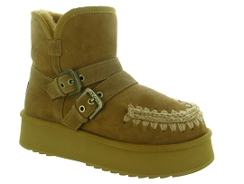 MOU PLATFORM BOOT BUCKLE<br>Marron