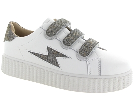 CHACRONA KILLIM GREEN JANE:Cuir/Blanc/