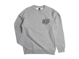 DEUS PULL VENICE ADDRESS CREW<br>Gris