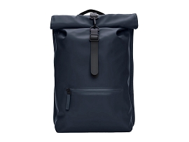 RAINS ROLLTOP RUCKSACK<br>Bleu Marine
