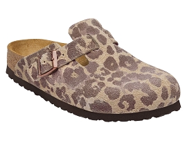 BIRKENSTOCK BOSTON BS SUEDE<br>Léopard