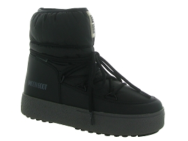 TORINO BEIGE ECO SHEARLING MOON BOOT LTRACK LOW NYLON WP:Synthetique/Noir/