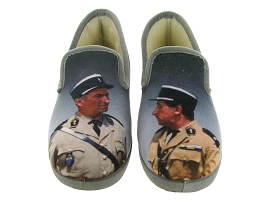 LA MAISON DE L ESPADRILLE 7702 GENDARME<br>Synthétique Gris 