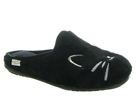 LA MAISON DE L ESPADRILLE 9012 MULE CHAT<br>Noir