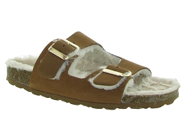 LA MAISON DE L ESPADRILLE 7900  7 MULE DEUX BOUCLES<br>Camel