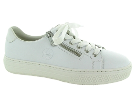 NEGRO L59L1 BASKET:Cuir/Blanc/