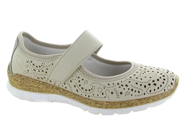 RIEKER N4299 BALLERINE<br>Synthetique Beige 