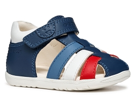 GEOX B254VA MACCHIA<br>Cuir Bleu 