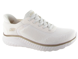 SKECHERS FOOTWEAR 117497 BOB SQUAD CHAOS SLIP INS<br>Blanc