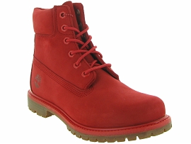 bottines et boots femme Timberland a2r6b premium 6 inch boot rouge