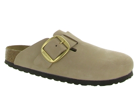 BIRKENSTOCK BOSTON BIG BUCKLE<br>Nubuck Beige