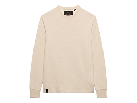 SUPERDRY PULL CLASSIC SLUB WAFFLE<br>Crème