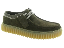 CLARKS TORRIL LO DARK OLIVE<br>Nubuck Vert 