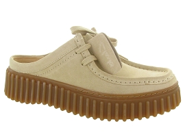 CLARKS TORHILL MULE ECRU SUEDE<br>Beige