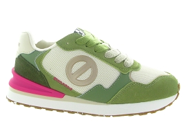 BEDFORD WHITE BLACK TOYA RUNNER:Cuir/Vert/