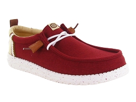 HEY DUDE WALLY SUMMER LINEN<br>Rouge
