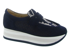 SOFTWAVES 7.78.93 CHRISTAL<br>Nubuck Bleu Marine 