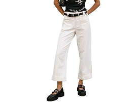 FREEMAN T.PORTER PANTALON CHIC ALICE<br>Blanc