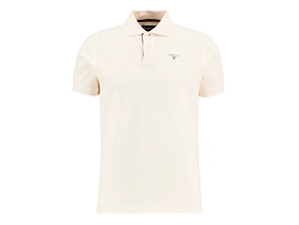BARBOUR TARTAN PIQUE POLO SHIRT<br>Blanc