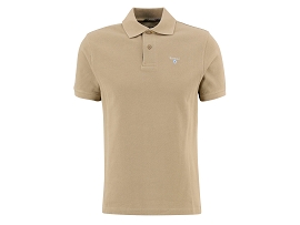 BARBOUR TARTAN PIQUE POLO SHIRT<br>Beige