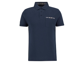 BARBOUR CORPATCH TAILORED POLO SHIRT<br>Bleu Marine
