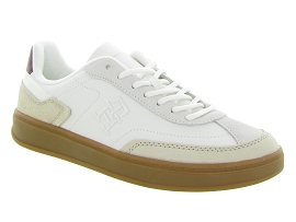 TOMMY HILFIGER TH HERITAGE COURT SNEAKER LTHR<br>Blanc