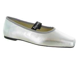 REPETTO LISBETH ARGENT CuirGrisArgent