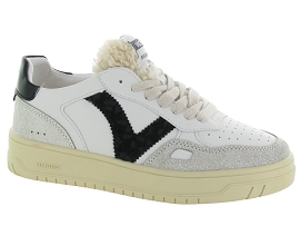 VICTORIA SEUL ANIMAL NOIR<br>Cuir Blanc