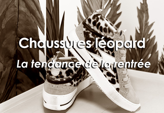 Chaussures léopard tendance