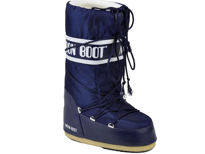 Moon boot apres ski bottes fourrees moon boot nylon adulte marine