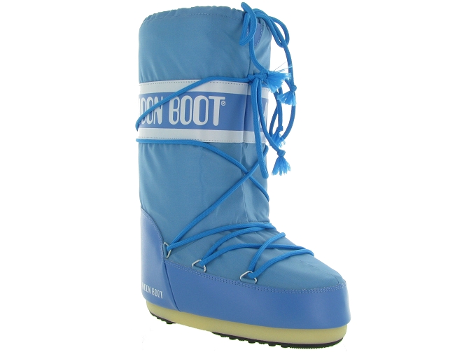 Moon boot apres ski bottes fourrees moon boot nylon adulte bleu ciel