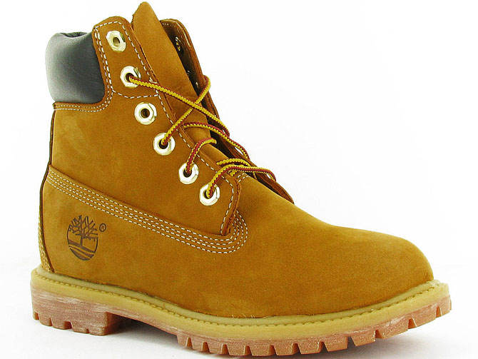 bottines et boots - Casual - femme - Nubuck - Jaune - Timberland