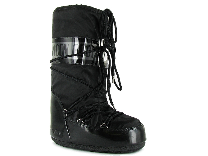 apres ski bottes fourrees - Moon boot - femme - Cuir - Noir - Moon boot