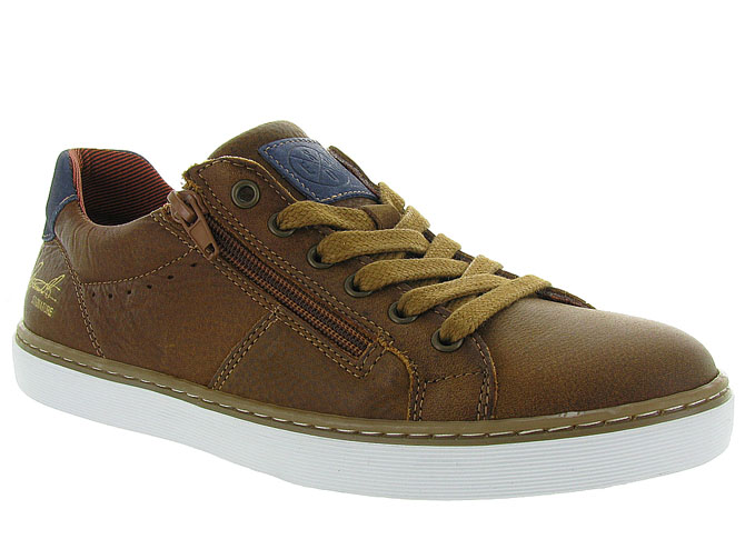 chaussures a lacets -  - junior garcon - Cuir - Marron - Bullboxer