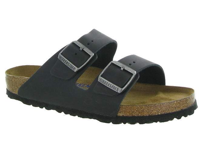 nu pieds - Mules et Tongs - homme - Cuir - Noir - Birkenstock