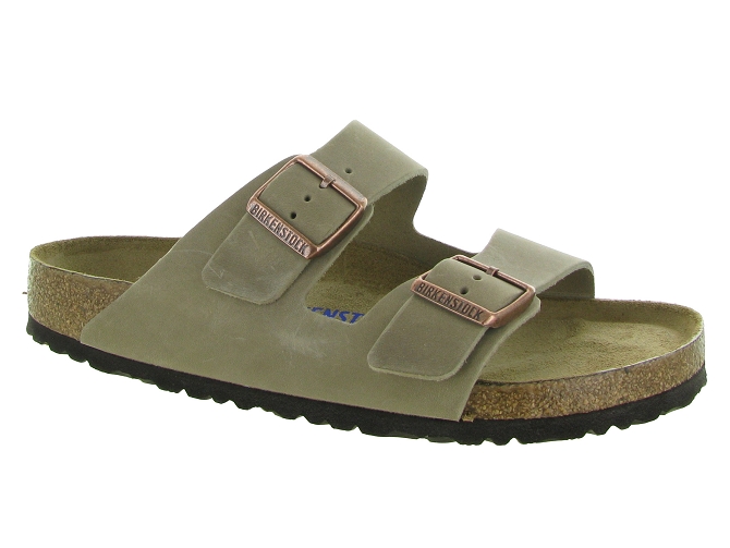 nu pieds - Mules et Tongs - homme - Cuir - Beige - Birkenstock