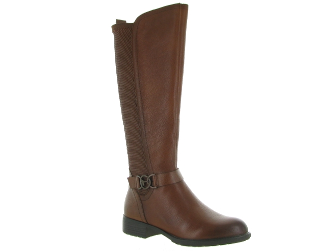 bottes - Casual - femme - Cuir - Marron - Tamaris