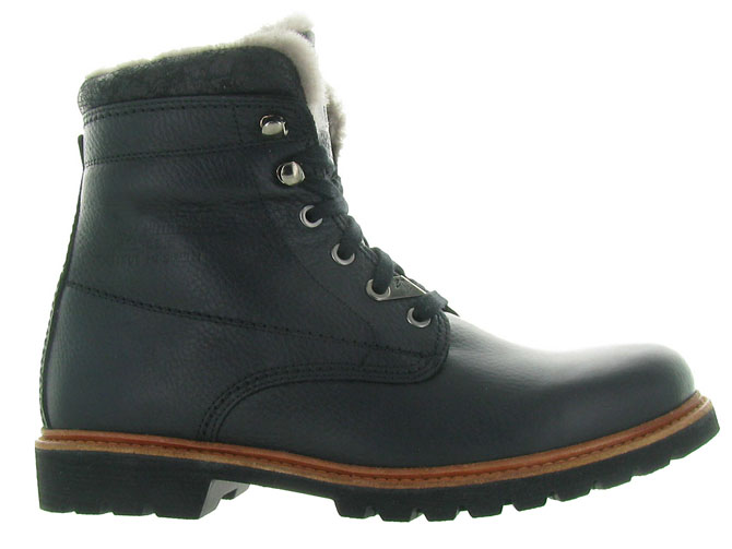 apres ski bottes fourrees - Chaussures neige - homme - Cuir - Noir - Panama jack3207301_2