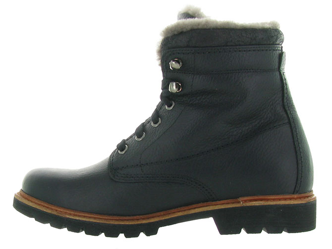 apres ski bottes fourrees - Chaussures neige - homme - Cuir - Noir - Panama jack3207301_4