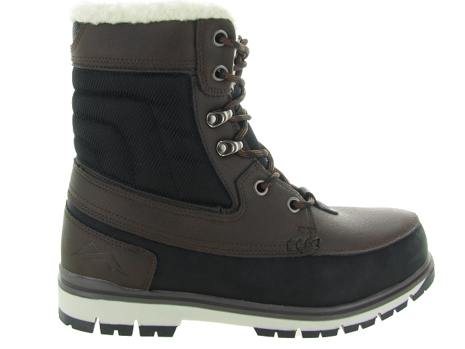 apres ski bottes fourrees - Chaussures neige - homme - Synthétique - Marron - Kimberfeel3210304_2