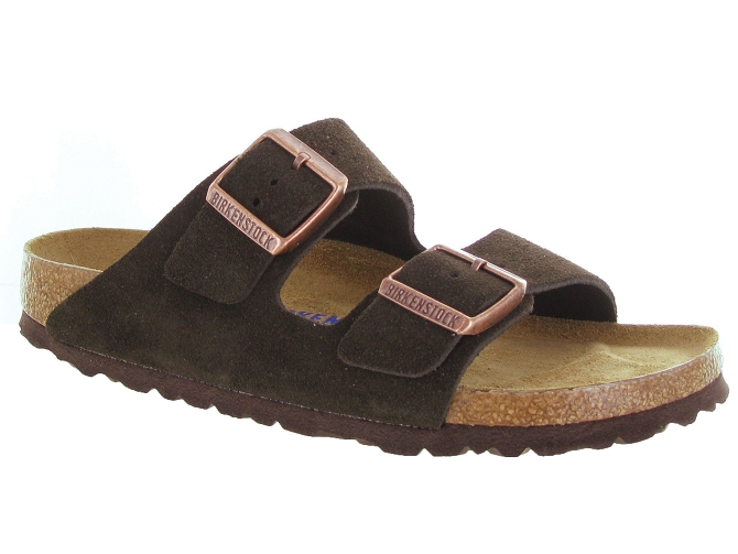 sandales et nu pieds - Mule Sabot - femme - Cuir - Marron - Birkenstock