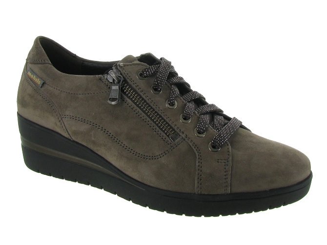 chaussures a lacets - Lacets détente - femme - Cuir - Gris - Mephisto