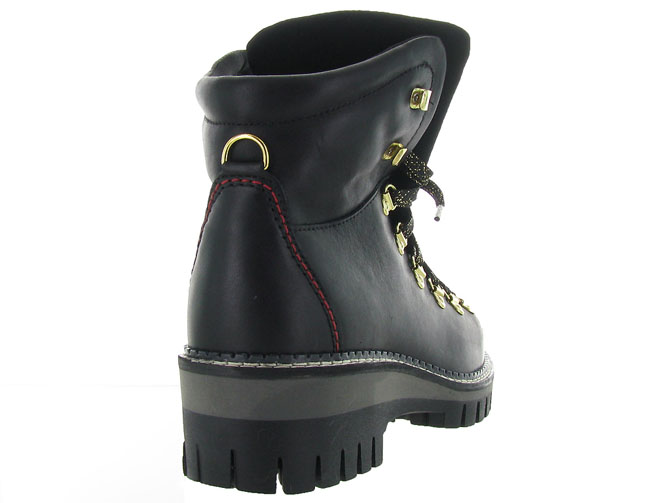 apres ski bottes fourrees - Chaussure neige - femme - Cuir - Noir - New italia shoes3264801_5