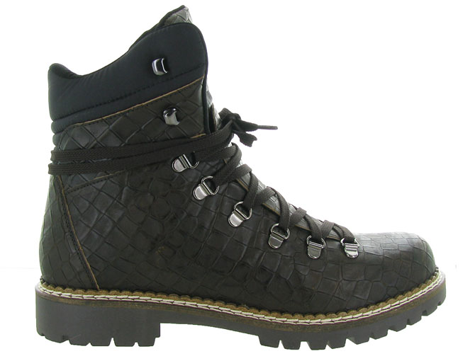 apres ski bottes fourrees - Chaussures neige - homme - Cuir - Marron - New italia shoes3265001_2